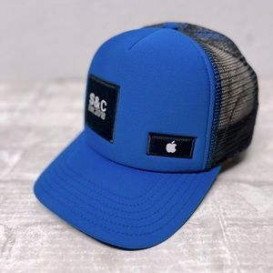 Bigtruck California Apple mountain blue black trucker hat adjustable